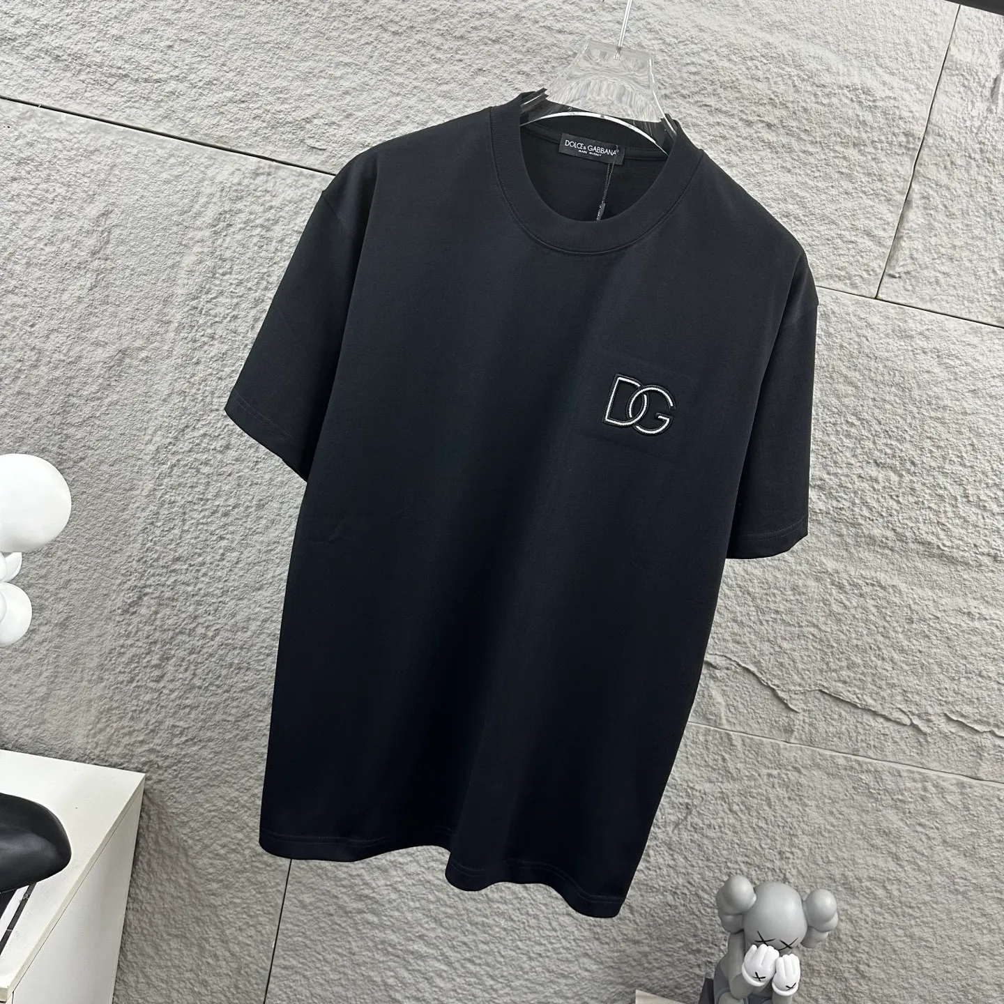 DG* 2026 logo T Same Style ：Black White Size： S （90-130 ） M （120-150 ） L （140-165 ） XL （160-180 ） XXL （180 ）